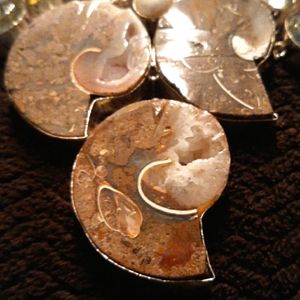 Unique Heavy stone necklace